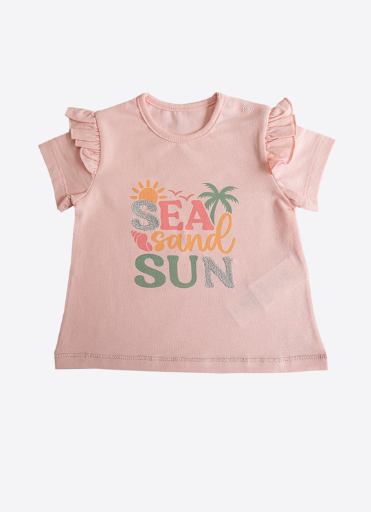 Organik Sun T-Shirt Pembe