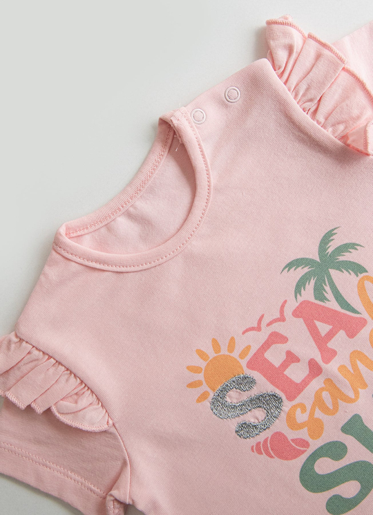 Organik Sun T-Shirt Pembe
