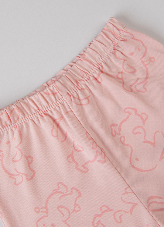 Organik Zody 2li Pijama Takımı Pembe