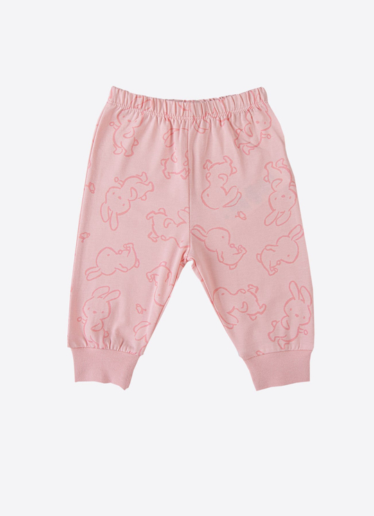 Organik Zody 2li Pijama Takımı Pembe
