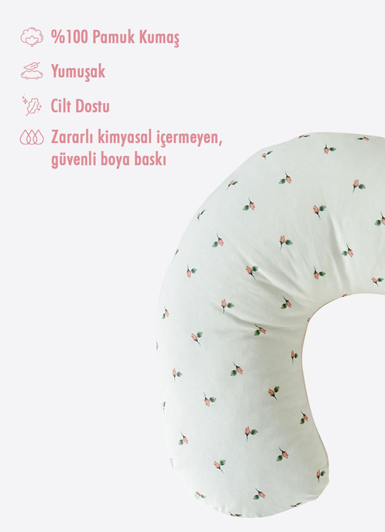 Tawky Çok Fonksiyonlu Emzirme Yastığı Pembe