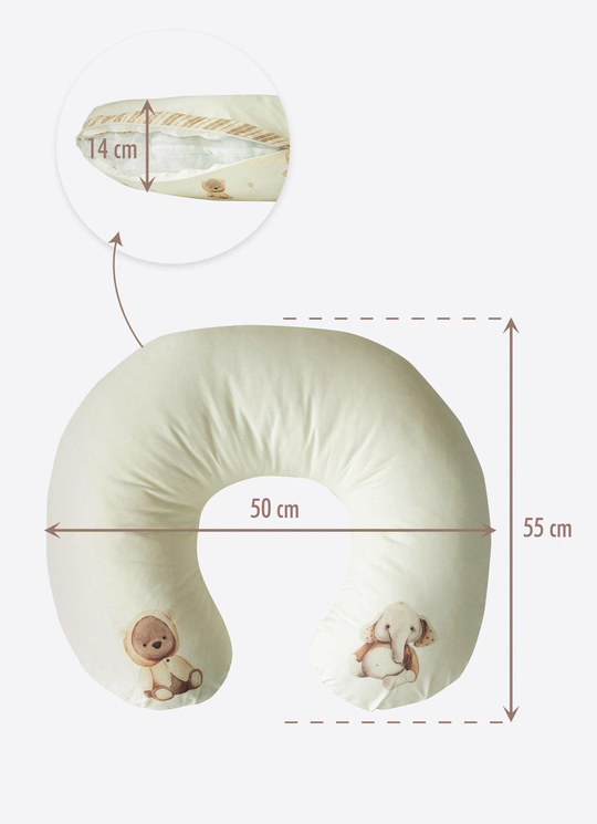Tawky Çok Fonksiyonlu Emzirme Yastığı Natural