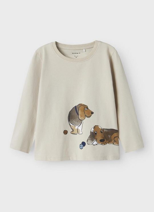 NAME IT TSHIRT KREM