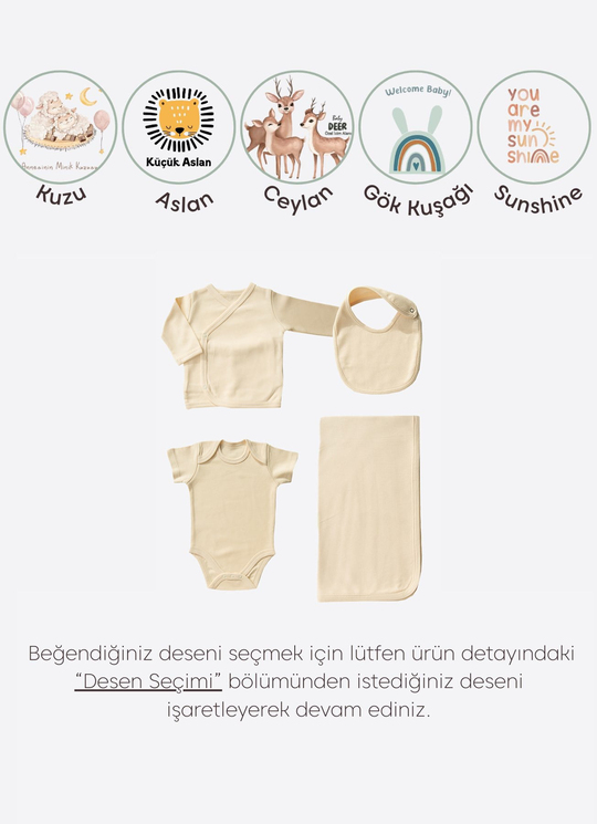 ORGANİK ASK I LOVE MOM&DAD 10'LU ZIBIN SET BEYAZ | Markasız