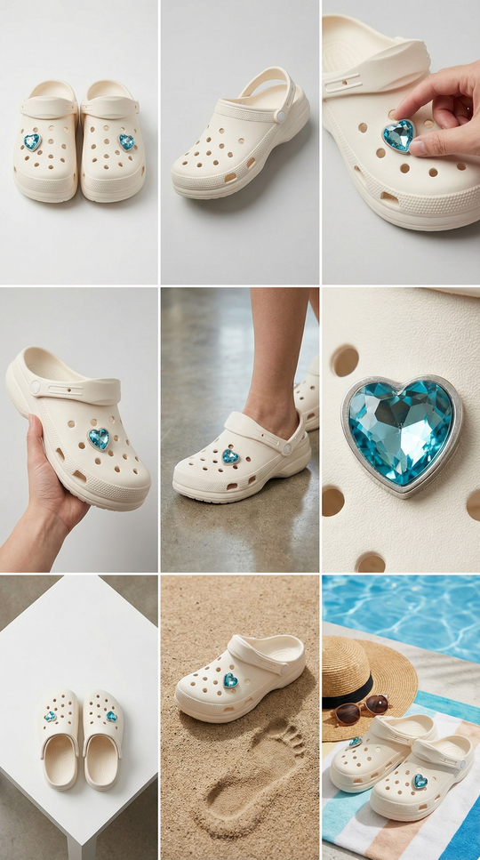 Kalp Jibbitz, Crocs Terlik Süsü Büyük