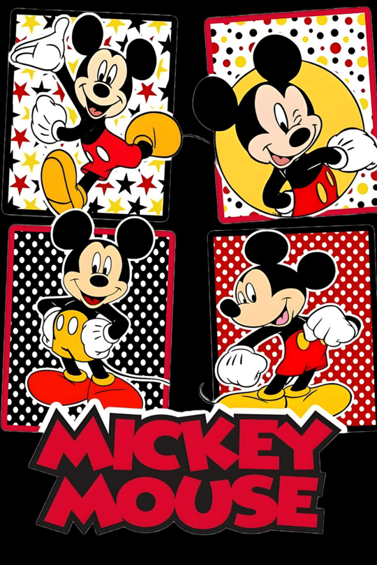 Mickey Mouse Figürlü DTF Transfer Baskı 15 cm –  Çocuk Tişört Baskısı