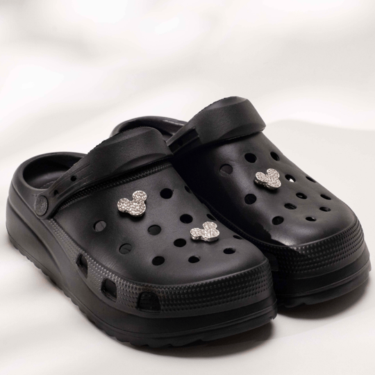 Mickey Mouse Jibbitz, Crocs Terlik İçin Aksesuar, Taşlı Mickey Mouse