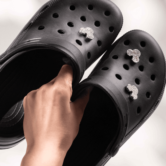 Mickey Mouse Jibbitz, Crocs Terlik İçin Aksesuar, Taşlı Mickey Mouse