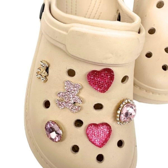 Pembe Jibbitz Set 12'li