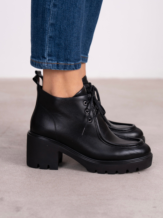 Arwen Siyah Hakiki Deri Kadın Bot