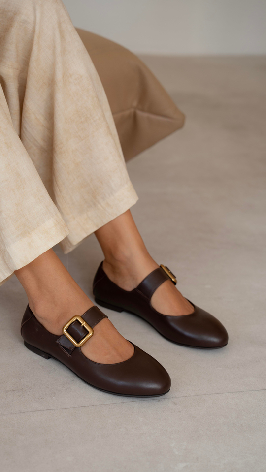 Coala Kahve Hakiki Deri  Babet