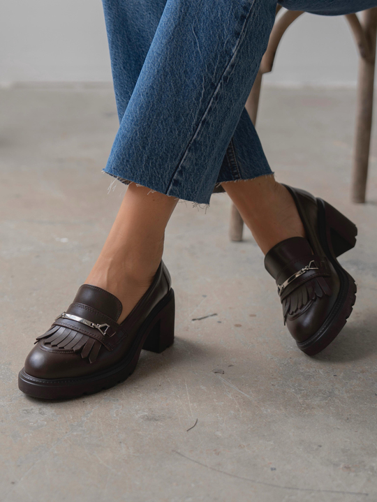 Epis Kahve Hakiki Deri Kadın MAKOSEN