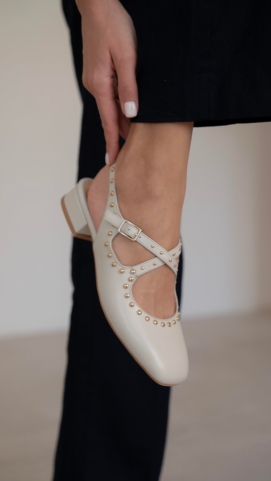 Exter Ekru   Hakiki Deri   Makosen Ayakkabı