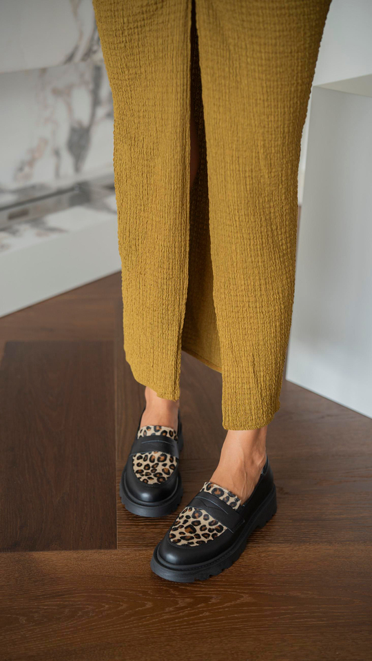 Orban Leopar   Hakiki Deri Kadın   Makosen Ayakkabı