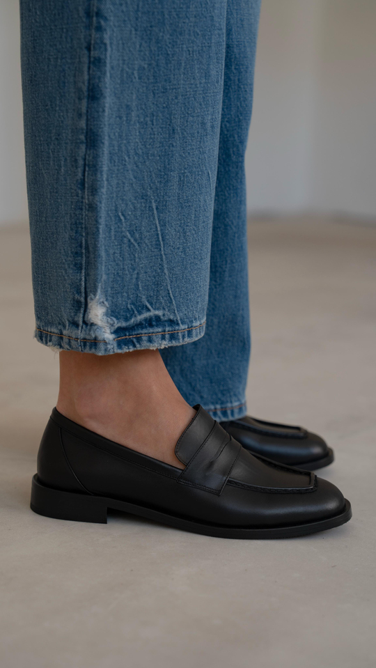 Origi Siyah   Hakiki Deri   Makosen Ayakkabı