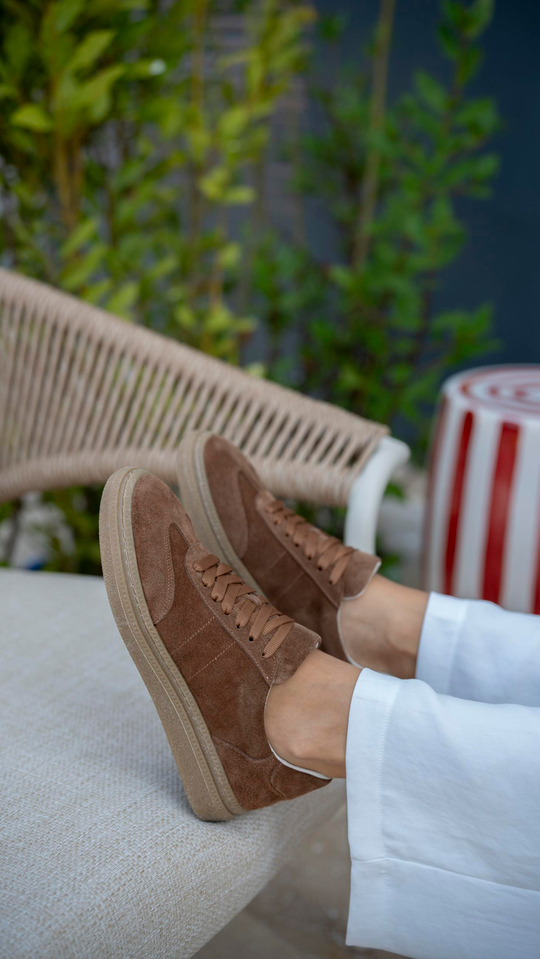 Orsic Taba Süet   Hakiki Deri Kadın   Spor Ayakkabı