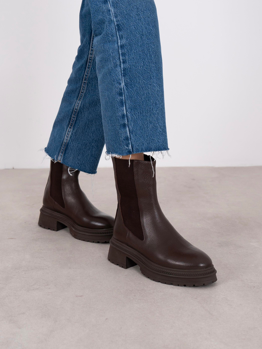 Pavard Kahve Hakiki Deri  Bot