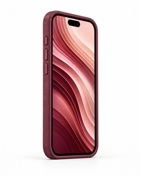 Bexocase Iphone 18 Pro Max Burgonya Manyetik Özellikli Deri Kılıf 