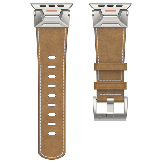 Apple Saat Kordonu Light KAHVERENGİ Crazy Horse Ultra 2 49mm bant 42mm 44mm 45mm Mecha bilezik için IWatch serisi 9 8 7 6 5 4 Se 3 2
