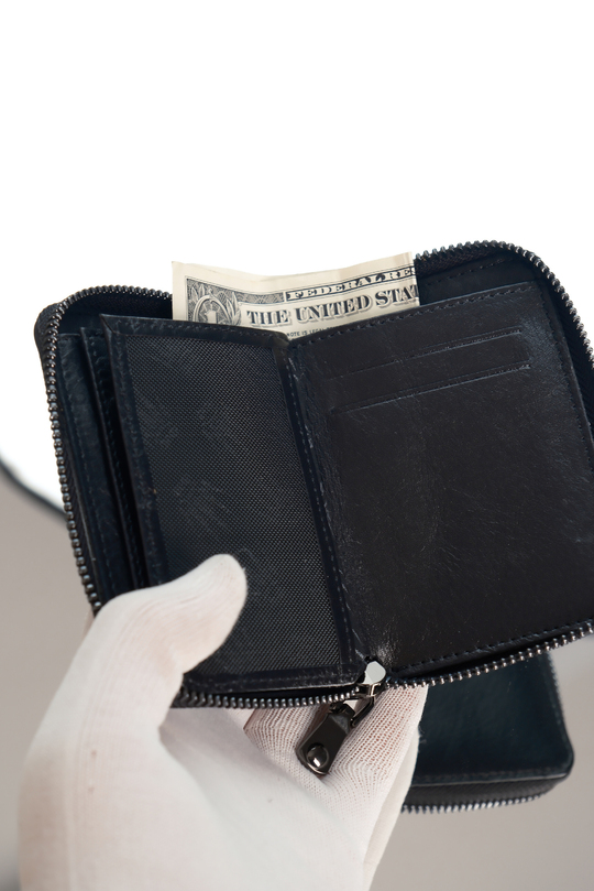 PETTY ZIPPER SİYAH MİNİ CÜZDAN