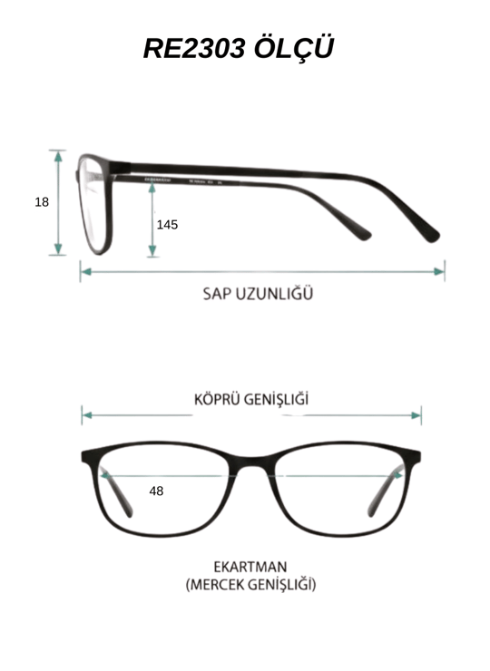 Royal Eyewear Re2303 Siyah Güneş Gözlüğü 