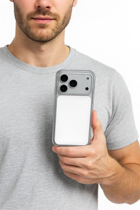 ClearCase White iPhone 17 Pro Max Manyetik Şeffaf Kılıf