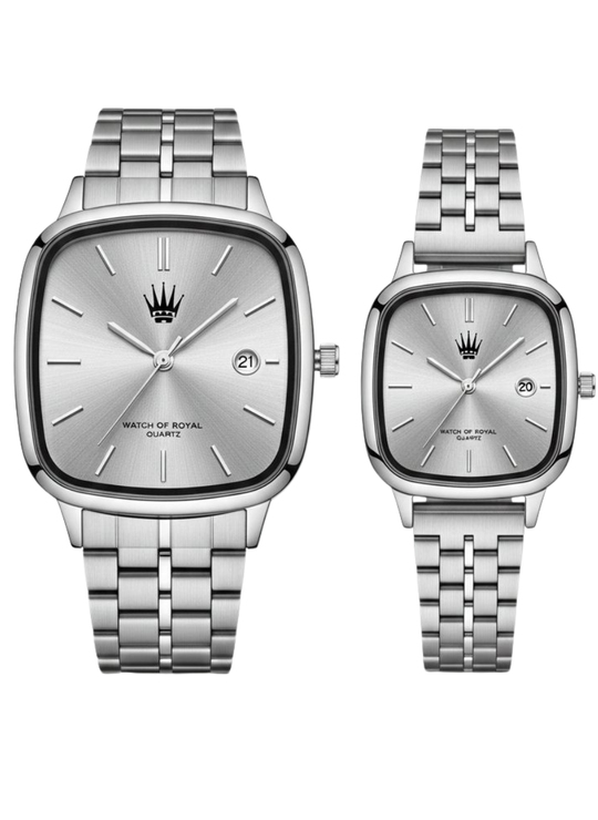 Çift Saati Classic Time Silver Metalik Kol SaatiKol SaatiWATCHOFROYALçiftsaatiClassicÇift Saati Classic Time Silver Metalik Kol Saati