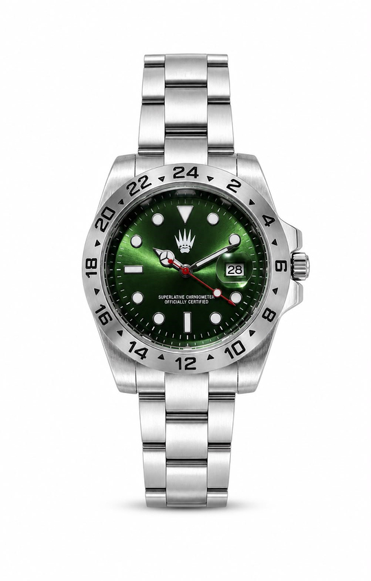 Daytrack Silver Green Çelik Kol SaatiKol SaatiWATCHOFROYALDaytrackDaytrack Silver Green Çelik Kol Saati