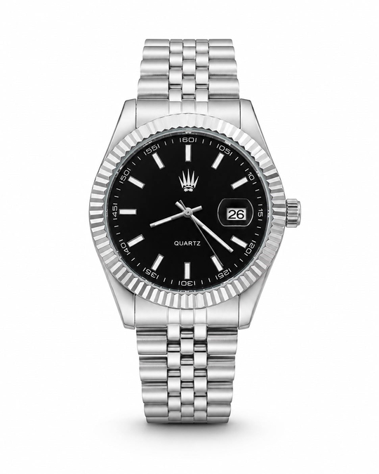 Kaelor Silver Black Çelik Kol SaatiKol SaatiWATCHOFROYALKaelorKaelor Silver Black Çelik Kol Saati