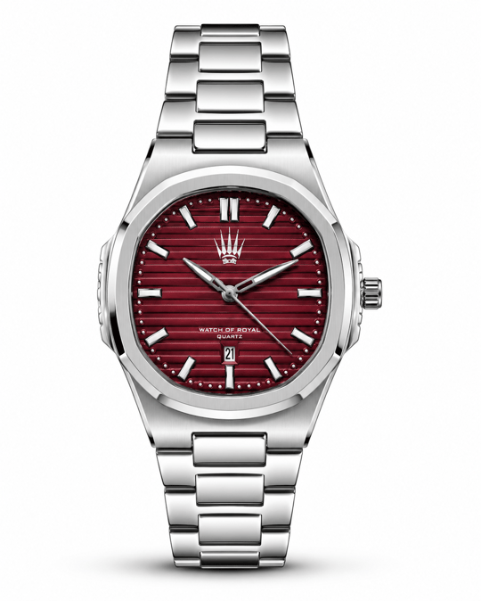 Novatick Silver Bordo Kol Saati