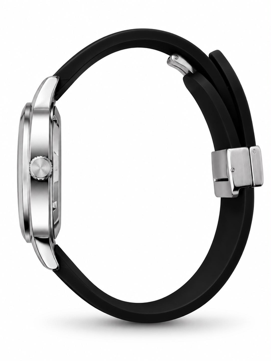 Square Soft Touch Kordon Black Kol Saati