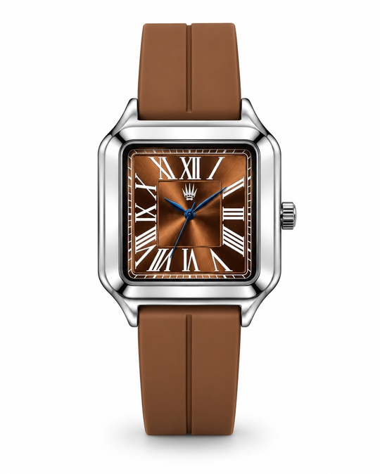 Square Soft Touch Kordon Brown Kol Saati