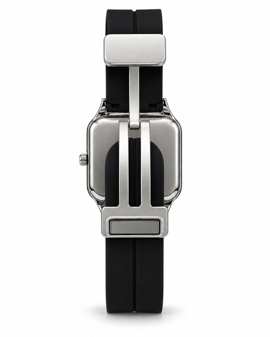 Square Soft Touch Kordon Black Kol Saati