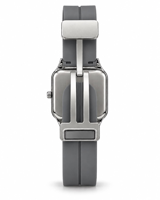 Square Soft Touch Kordon Grey Kol Saati