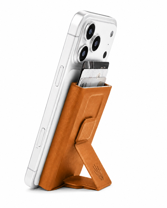 Riva Standlı Taba Magnetik Yapıştırmalı 5 Hazneli Mıknatıslı Kartlık