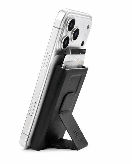 Riva Standlı Siyah Magnetik Yapıştırmalı 5 Hazneli Mıknatıslı Kartlık