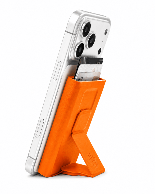 Riva Standlı Turuncu Magnetik Yapıştırmalı 5 Hazneli Mıknatıslı Kartlık