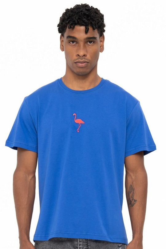 FLAMINGO T-SHIRT MAVİ