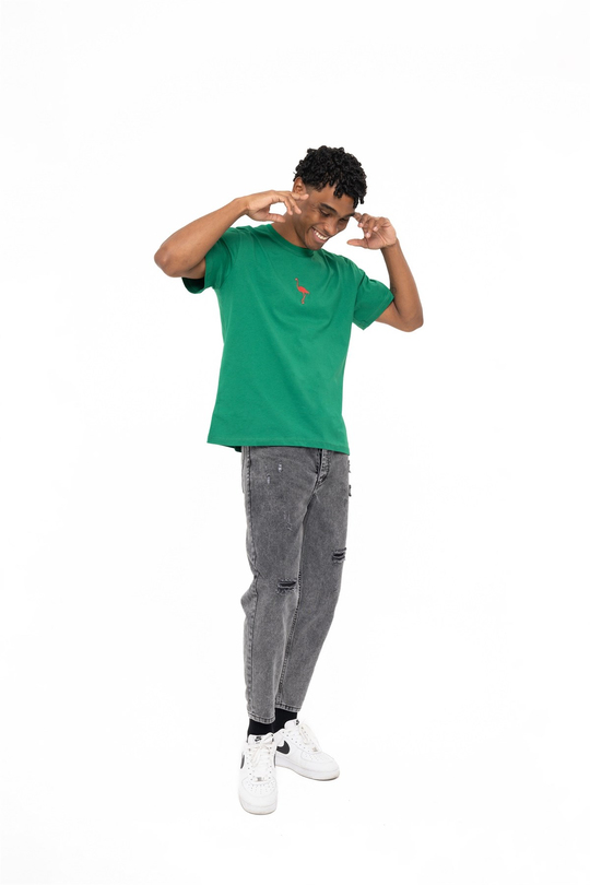 FLAMINGO T-SHIRT YEŞİL