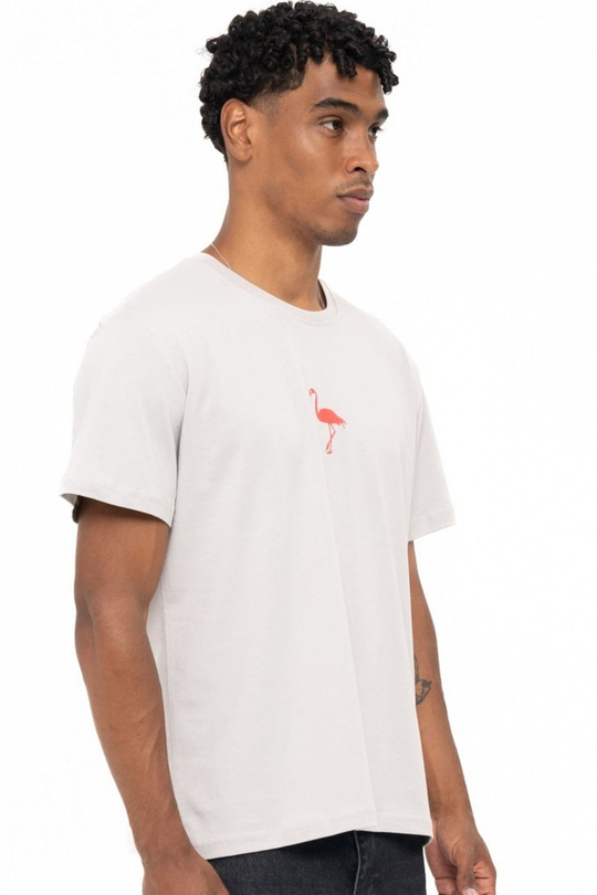 FLAMINGO T-SHIRT GRİ