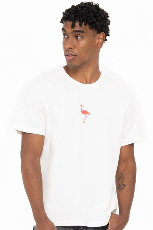 FLAMINGO T-SHIRT BEYAZ