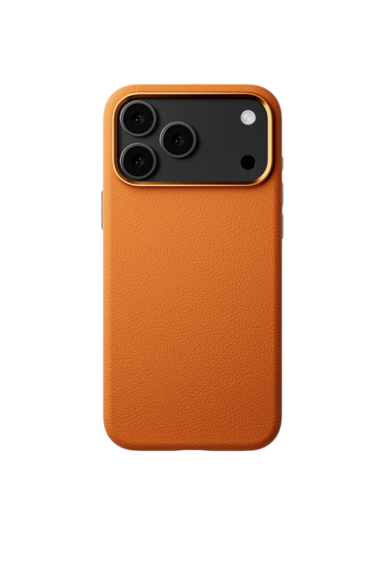 MonoCase Iphone 17 Pro Max Turuncu Manyetik Özellikli Deri Kılıf 