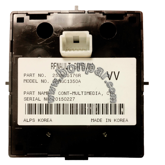 253B05176R Renault Megane 3, Fluence, Laguna 3, Latitude Navigasyon Multimedya Kumandası Joystick (rps159) (rps5142) 253B02542R, 253B00345R, 7711608051