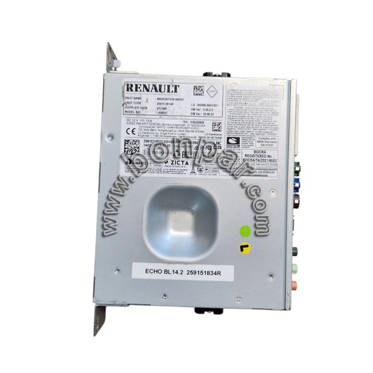259152614R Renault LANR21 Radyo ve Navigasyon Beyni (rps6955) 259157185R, 259151834R
