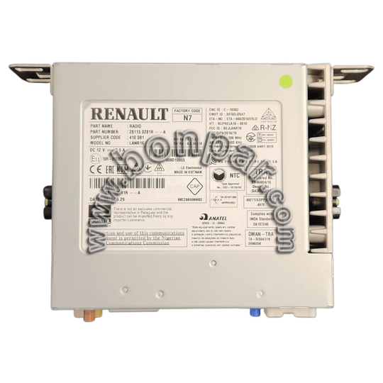 281150281R Renault Megane 4, Talisman, Kadjar Radyo Multimedya Beyni (rps6604)