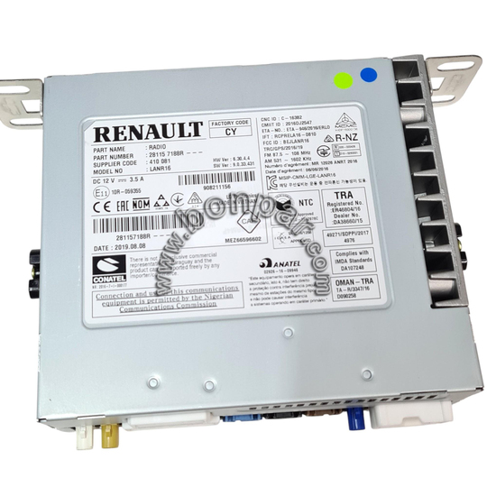 281157188R Renault Megane 4, Talisman, Kadjar, Koleos 2 Multimedya Radyo Beyni LANR16 (rps5976) 281158506R, 281157000R, 281155986R