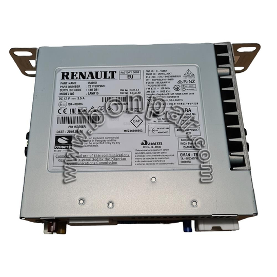 281159296R Renault Megane 4, Kadjar Orijinal Radyo Beyni LANR16 (rps6070) 281150974R, 281155390R, 281158426R