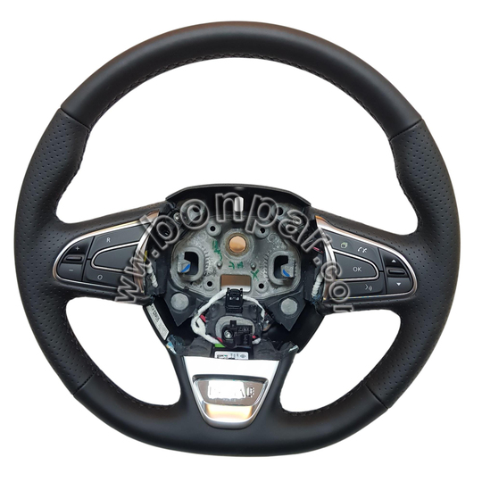 484000580R Renault Talisman, Koleos 2 Orijinal İnitiale Özel Üretim Deri Direksiyon Simidi (rps5759)