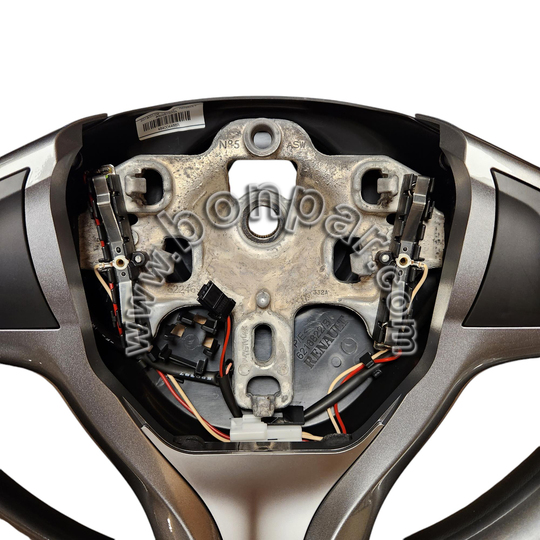 484004466R Renault Clio 4 Orijinal Gri Sedefli Deri Direksiyon Simidi (rps6742)