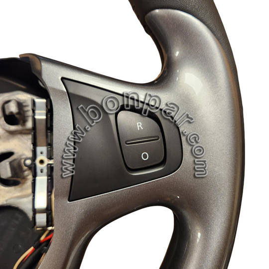 484004466R Renault Clio 4 Orijinal Gri Sedefli Deri Direksiyon Simidi (rps6742)